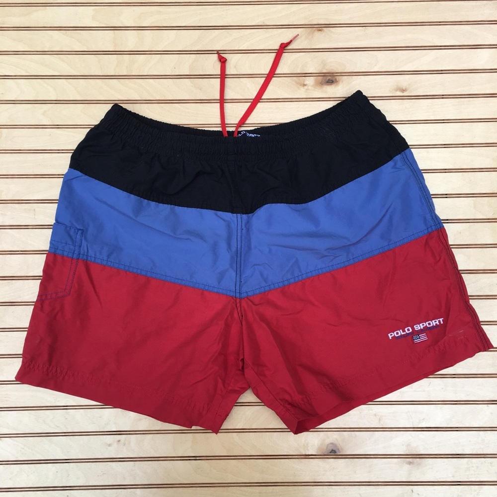 Vintage polo sport swim trunks